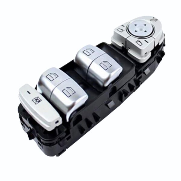 Power Window Switch For Mercedes Crome Button (Black)